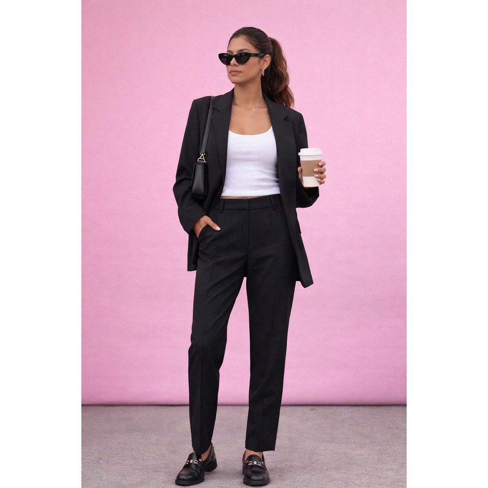 Vince Black Classic Tailored Trousers NWT size 12